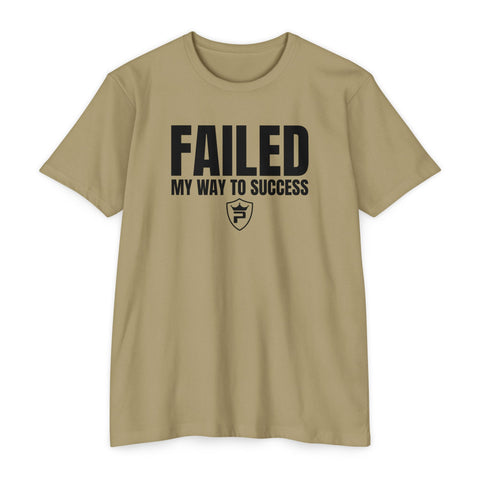 Motivational Unisex T-Shirt: 'Failed My Way to Success' - Gift for Entrepreneurs, Inspirational Apparel, Casual Wear, Back to School, [...]