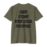 Graphic T-Shirt — “Give Violence a Chance” / Back: “Curb Stomp Your Local Pedophile”