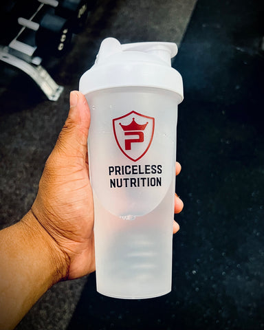 Priceless Nutrition Shaker Bottle- White