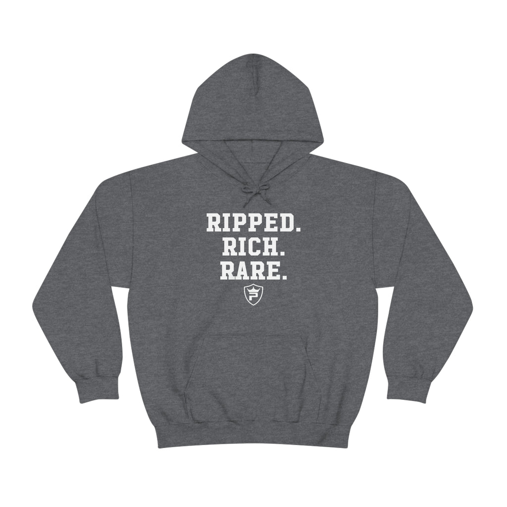 RIPPED. RICH. RARE. Hoodie – Priceless Nutrition