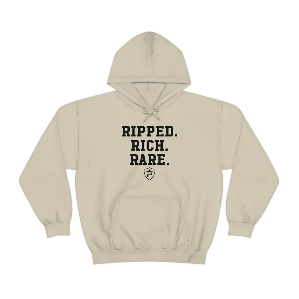 RIPPED. RICH. RARE. Hoodie – Priceless Nutrition